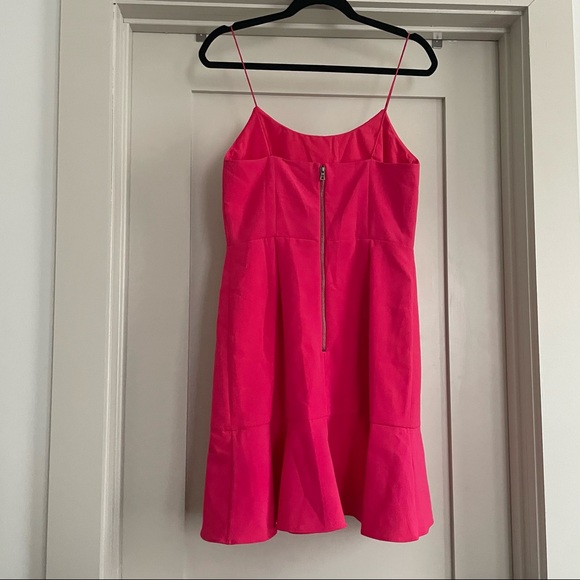 Alice + Olivia Andalasia Fit & Flare Pink Mini Dress 8 - Picture 4 of 8